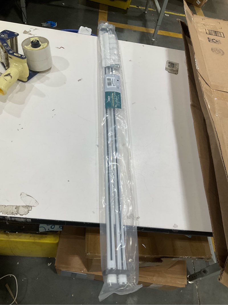 Condition photo showing Good Condition for 2 pack tension rod oval spring tension curtain rod adjustable 36 to 60 inches small short white tension rods no drilling spring loaded curtain rods for doors and windows, 36-60 inch, white 36-60 inch 2 pack white