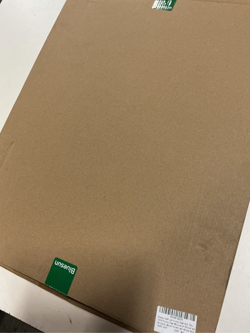 Condition photo showing New/Like New for bluesun 16x20 picture frame white gifts for mom, women, wife - metal frames 20x16 round-cornered great for vertical and horizontal display (16x20, gold) 16x20?1 pcs? gold+dots
