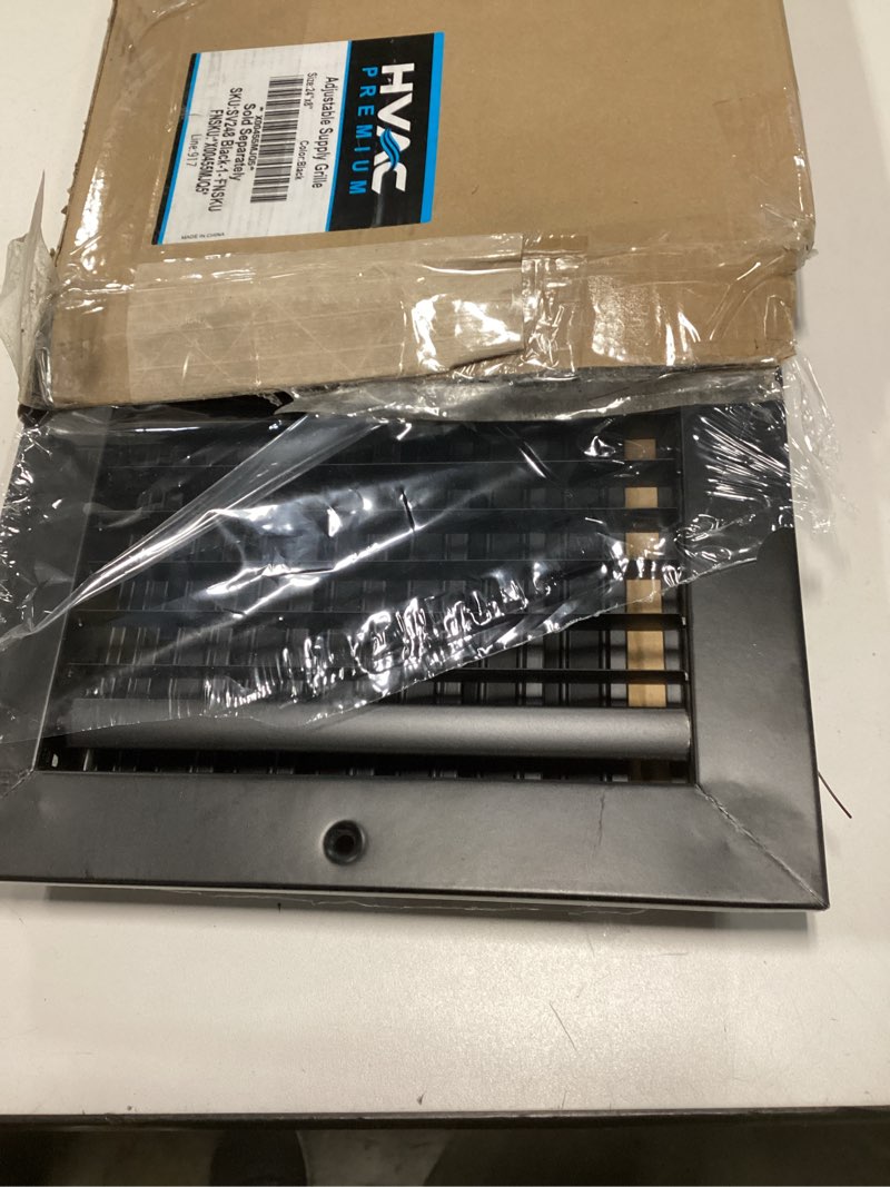 Condition photo showing As Is for 24"w X 8"h Adjustable AIR Supply Diffuser - HVAC Vent Cover Sidewall or Ceiling - Grille Register - 