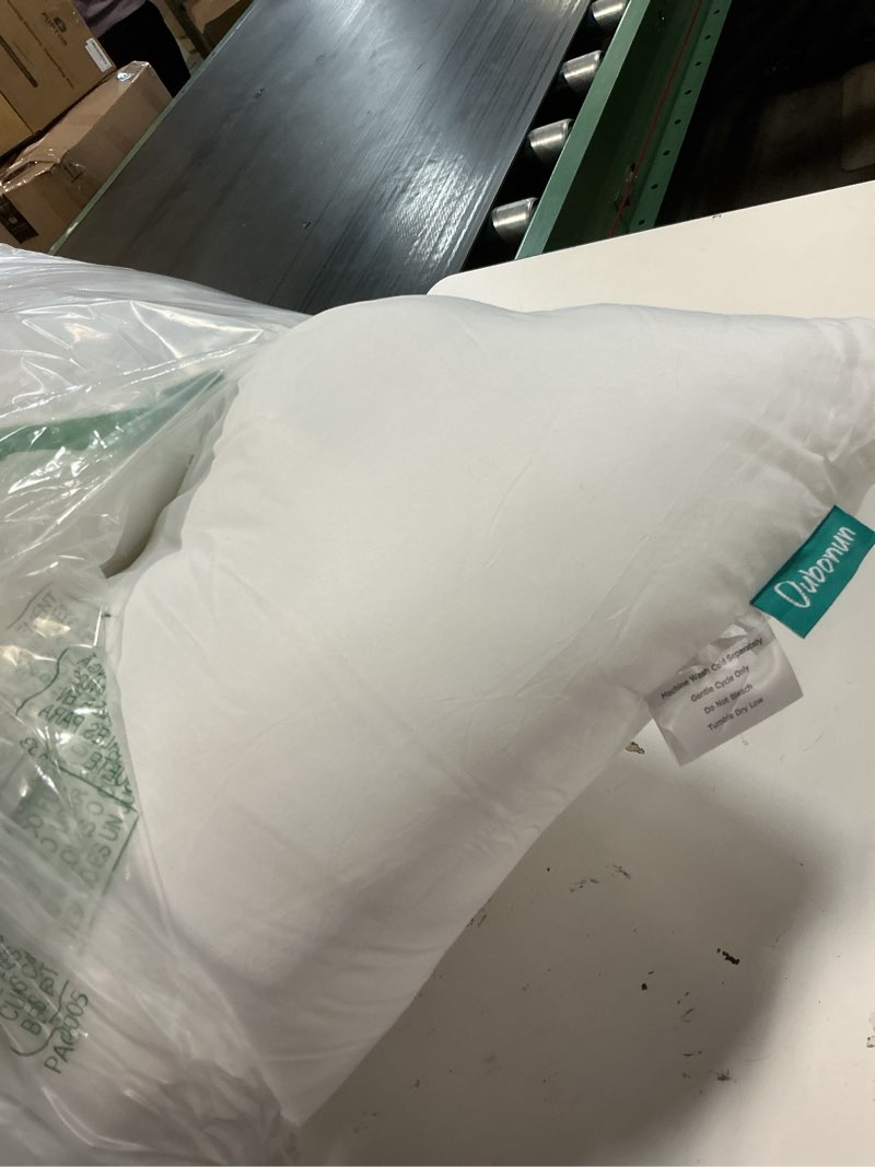Condition photo showing As Is for oubonun 24 x 24 throw pillow inserts - soft, plush & decorative down alternative pillows for couch s