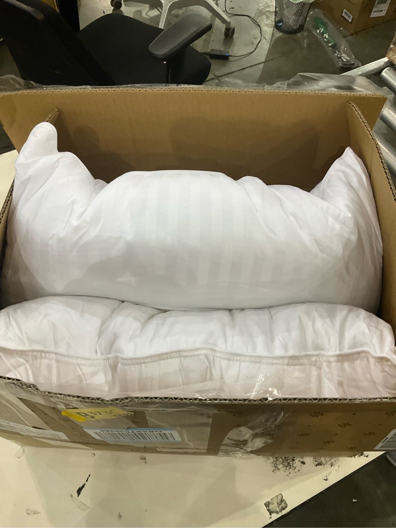 Condition photo showing As Is for Beckham Hotel Collection Bed Pillows Standard/Queen Size Set of 2 - Original Soft Down Alternative Pillow for Sleeping - Soft Support for Back, Stomach or Side Sleepers