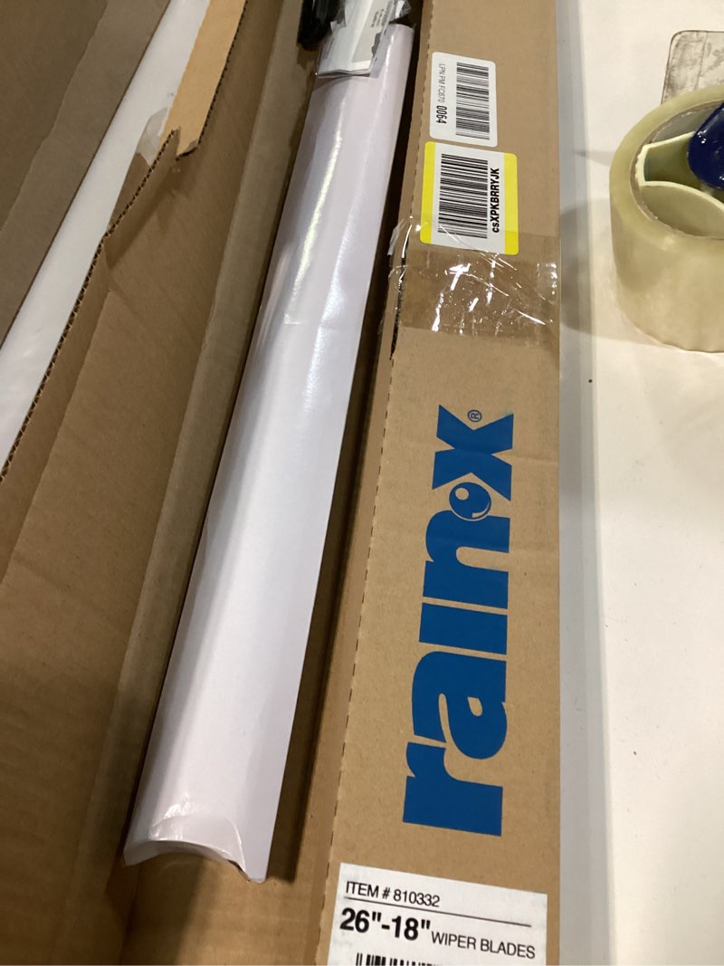 Condition photo showing As Is for Rain-X 810332 Total Clear Beam Wiper Blades 26" & 18" Windshield Wipers for All-Weather Performance, Rubber Squeegee for Smooth Clean Wipe & Quiet Operation - 2 Pack Value 26" and 18" Total Clear
