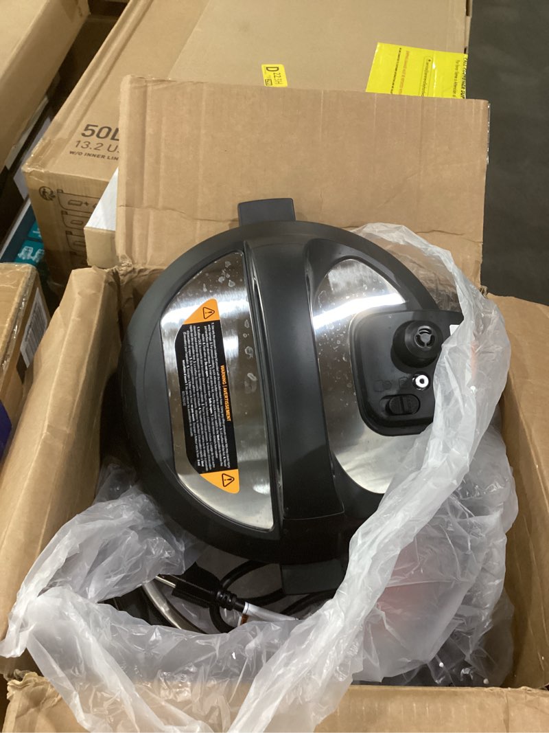 Condition photo showing As Is for USED NOT TESTED Instant Pot Duo Plus 9-in-1 Multicooker, Pressure Cooker, Slow Cook, Rice Maker, Steamer, Sauté, Yogurt, Warmer & Sterilizer, Includes App With Over 800 Recipes, Stainless Steel, 6 Quarts