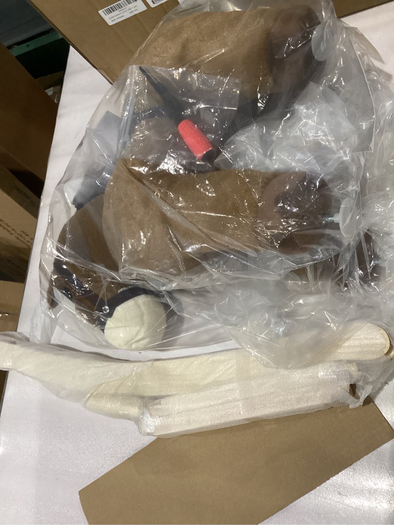 Rock My Baby Rocking Horse, Dark Brown Horse Rocker for Toddlers 18M+, Plush Ride on Horse Toy with 