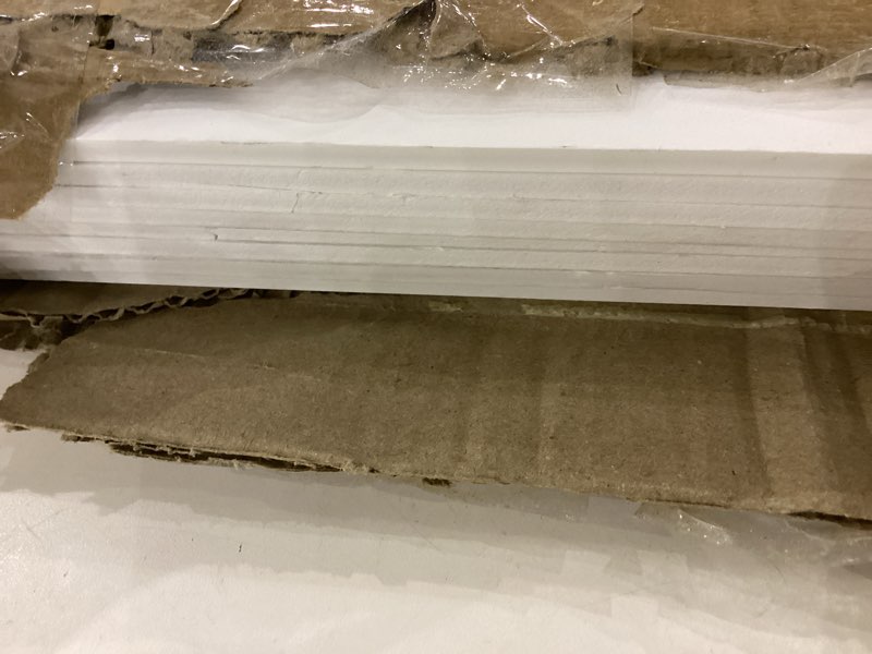 Condition photo showing Good Condition for 2ft x 4ft Drop Ceiling Tiles?Smooth White PVC Ceiling Panel 24 x 48in. Waterproof, Washable and Fire-Rated - Reusable - High-Grade PVC to Prevent Breakage-Package of 10 Tiles White 2ftx4ft