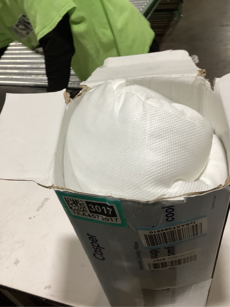 casper sleep essential cooling pillow, king size – cooling cover, medium soft feel, down-alternative