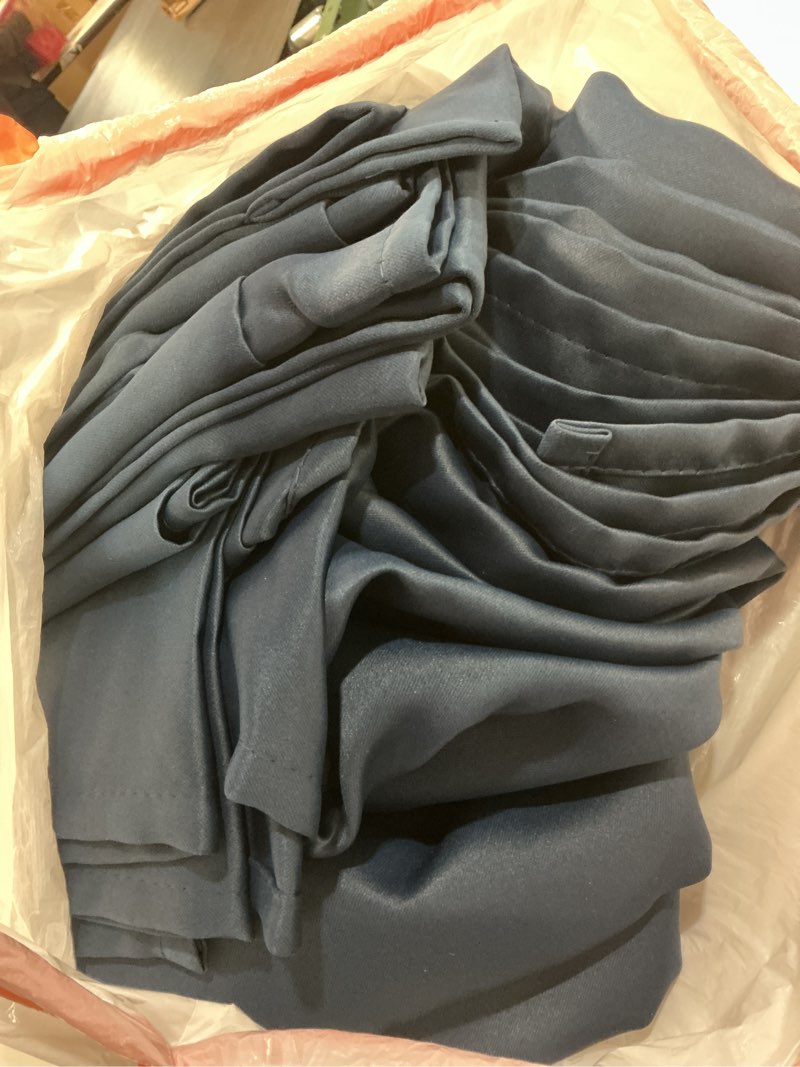 Condition photo showing Good Condition for Diraysid Navy Blue Blackout Curtains for Bedroom and Living Room Thermal Insulated Room Darkening Curtains Drapes, 52 x 84, 2 Panels Navy Blue 52"W x 84"L (Pack of 2)