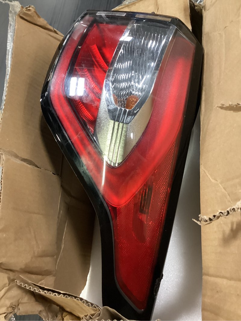 Condition photo showing As Is for tail lights assembly fit for 2017 2018 ford escape | with light bulb and harness s se sel titanium taillight rear brake lamp signal assembly oe:gj5z13405c (left driver side)
