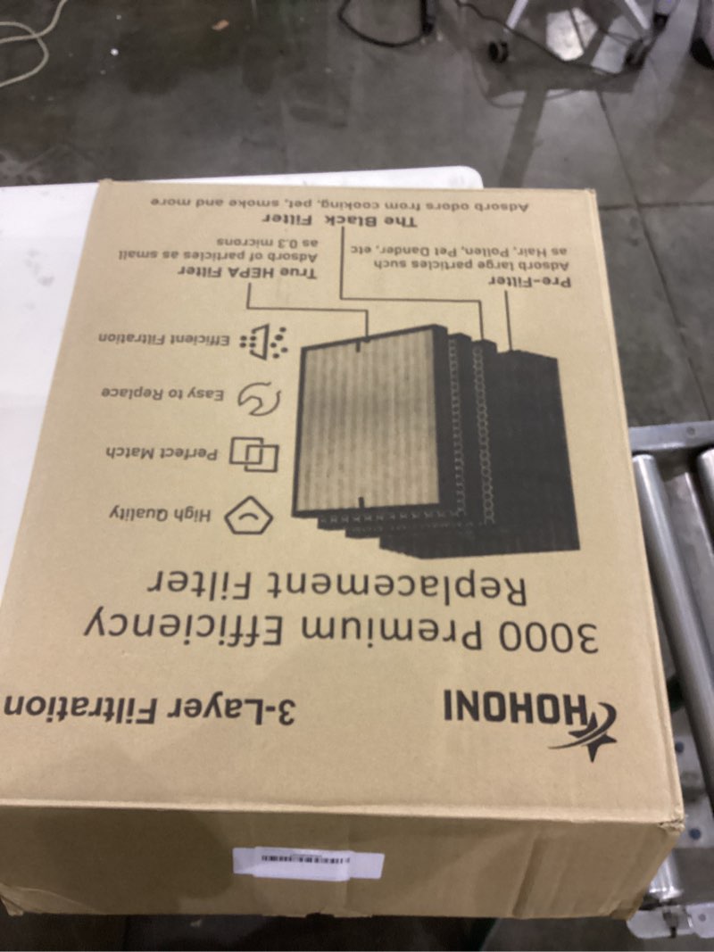 Condition photo showing New/Like New for 9-Pack HOHONI Replacement Filters Compatible 3000 Air Purifi-er, 3000,3000M, 3000Pro Air Purifi-er,1 air filter, 2 Activated Carbn and 6 Extra Carbn Pre-Filters 1+2+6