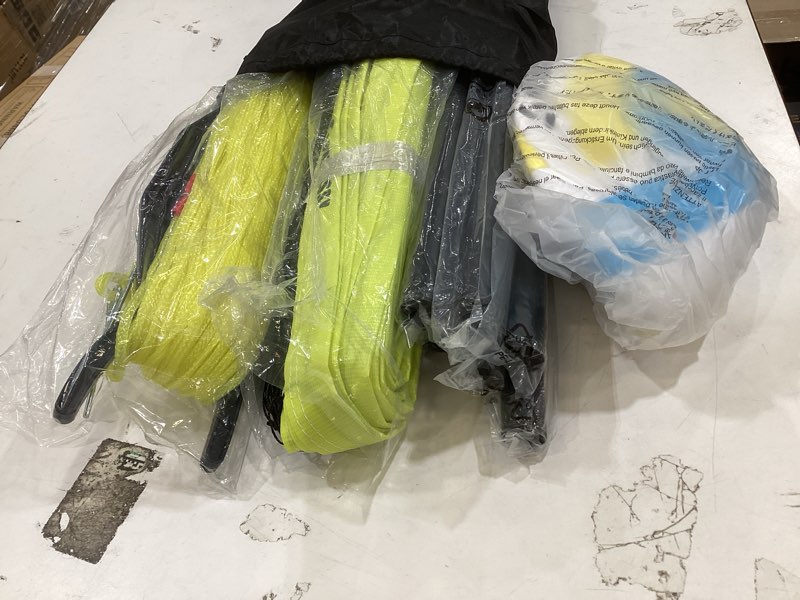 Condition photo showing Good Condition for outdoor volleyball net set for backyard & beach, 32ft regulation size, easy setup adjustable height poles, portable net system with pu volleyball, pump & carry bag a-yellow