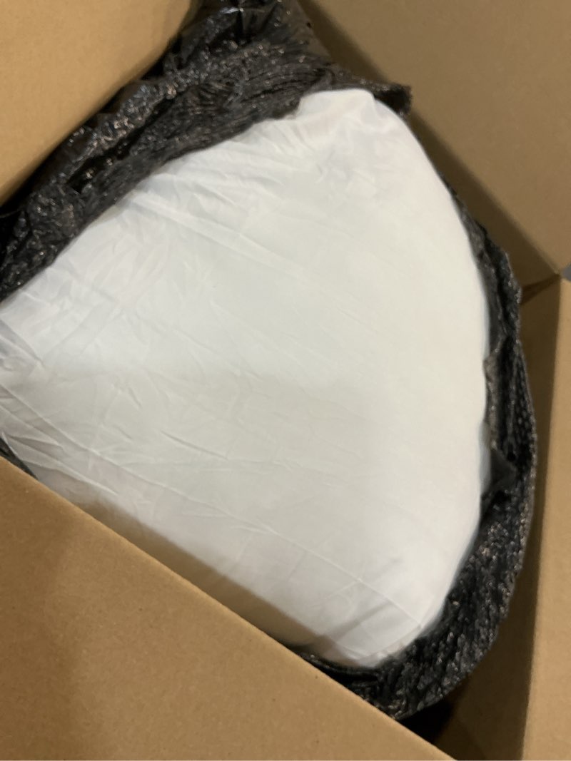 Condition photo showing Good Condition for Throw Pillow Inserts Set of 2-Fluffy Square Cushions with 100% Cotton Covers-Decorative White Pillow