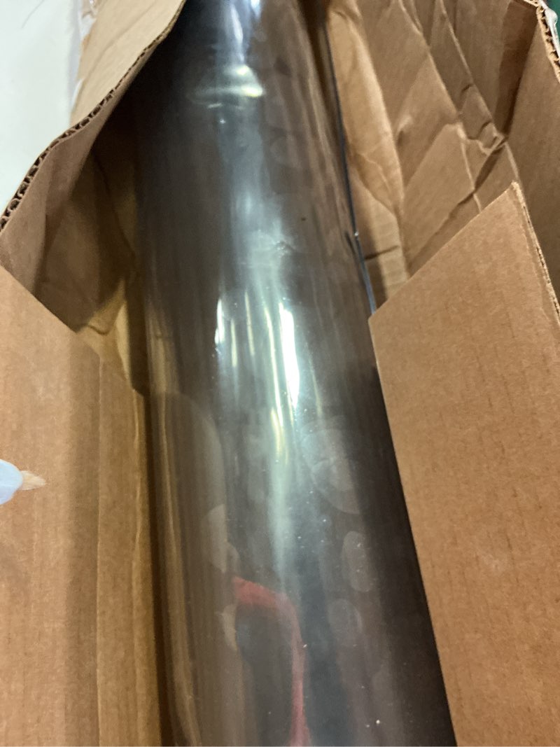 Condition photo showing Good Condition for ostepdecor clear table cover protector 44 x 90 inch, 2mm thick plastic table cover, table protector for dining room tabletop, waterproof & wipe clean desk mat pad for kitchen 44" x 90" (rectangular) crystal clear 2mm