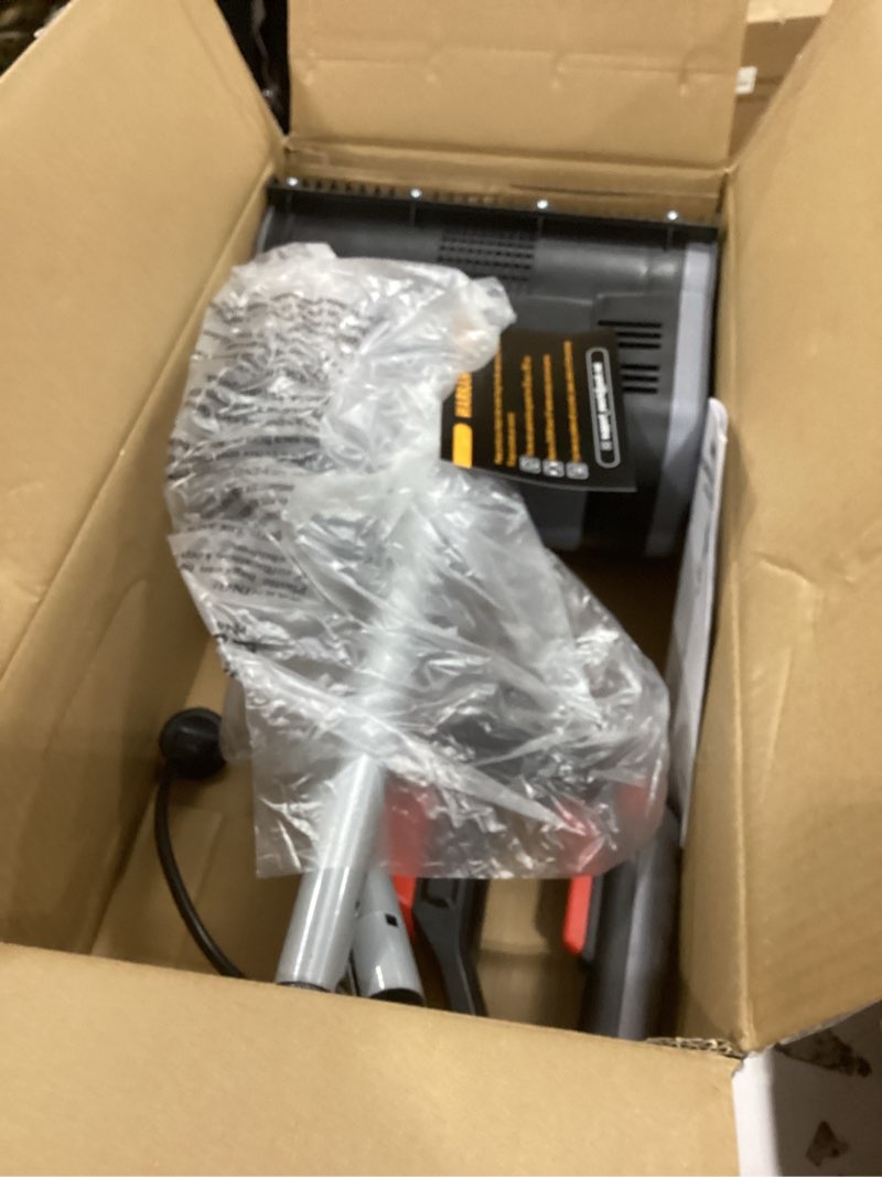 Condition photo showing As Is for EWORK Corded Snow Shovel 11-Inch 1200W 10A Powerful Electric Snow Shovels, 6-Inch Clearing Depth, 23-Foot Max Throw Distance, Power Snow Blower for Driveway, Steps, Sidewalk, Porch