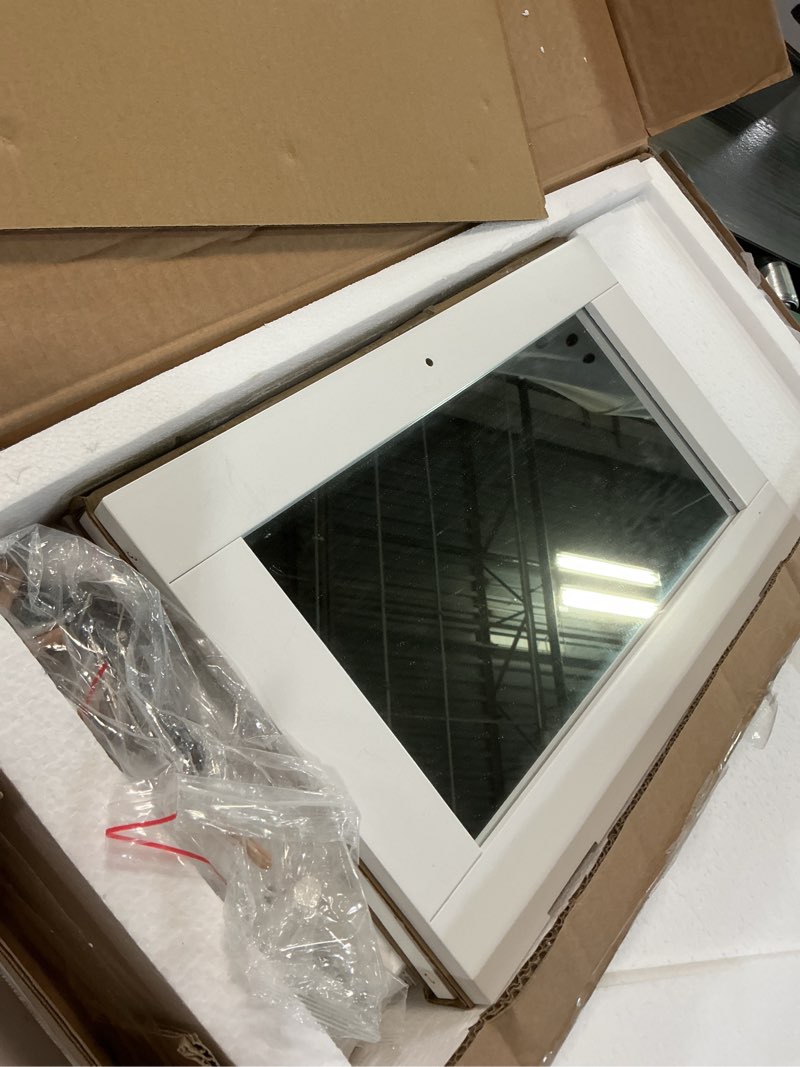 Condition photo showing Good Condition for TaoHFE Medicine Cabinet, Medicine Cabinets for Bathroom with Mirror 2 Doors 3 Open Shelf, Bathroom Cabinet Wall Mounted Wooden Storage Over Toilet Laundry Room Kitchen White With Mirror