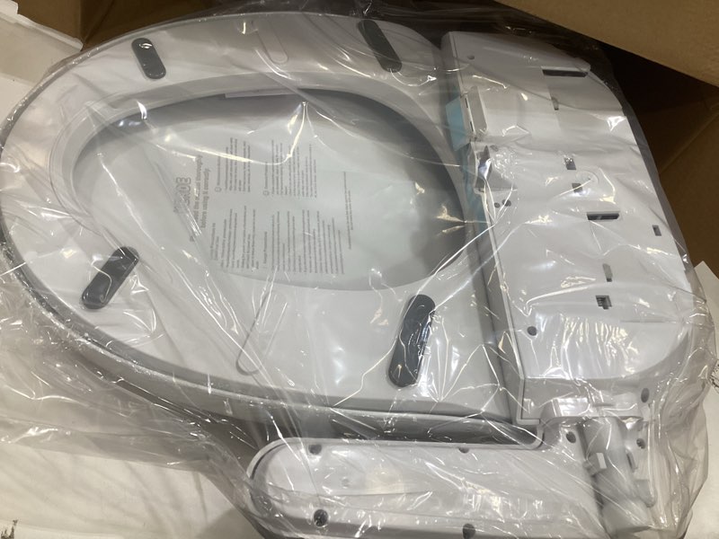 Condition photo showing As Is for kerde p30b bidet toilet seat - dual control (side panel & remote), warm water wash, heated seat, warm air dryer, led night light,existing toilets electric bidet elongated electronic heated smart minimalist