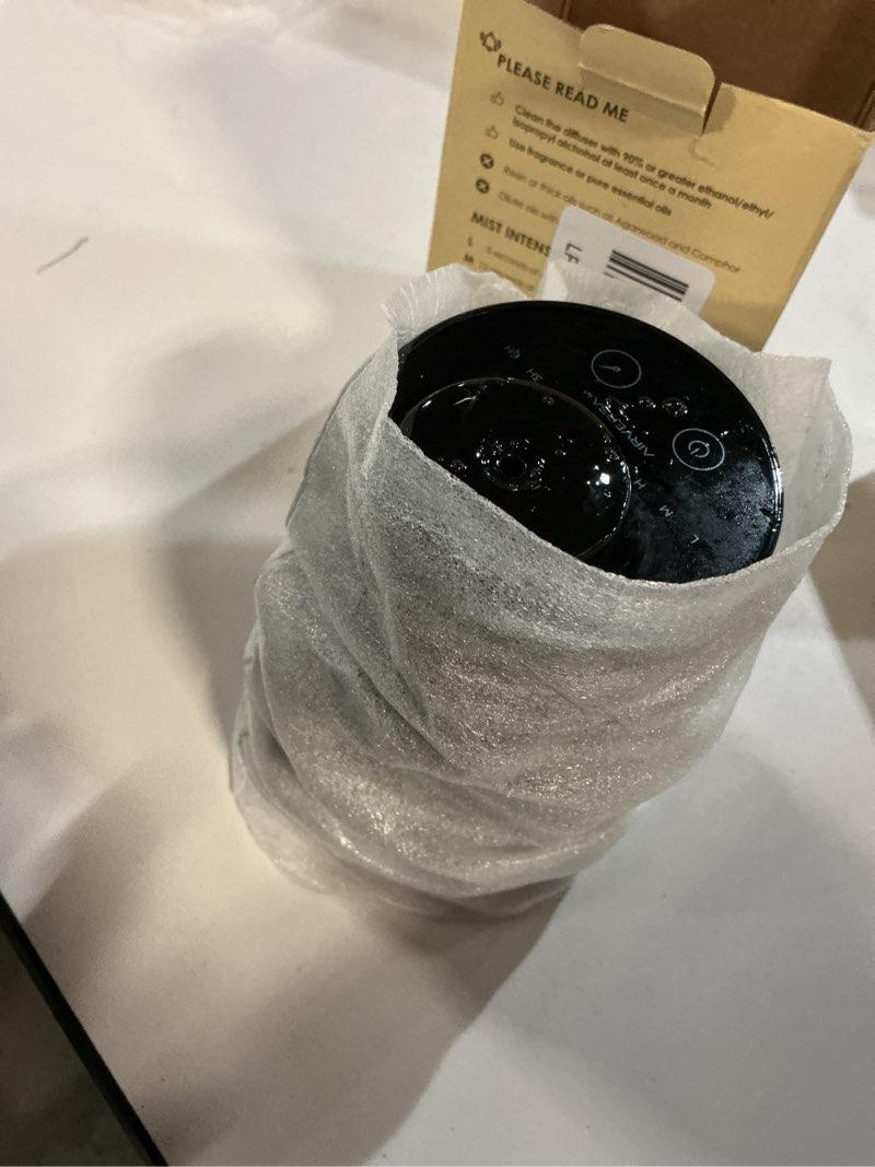 Condition photo showing As Is for Airversa Waterless Diffuser for Essential Oil, Car Diffsuer, Battery Operated Nebulizer, 0.7 Fl Oz/ 20mL, Mini Scent Air Machine, 3 Timers & 3 Mist Levels for Home, Room, Car, Office - AN6 Black 01black