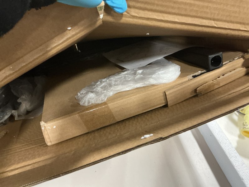 Condition photo showing Good Condition for TigerDad Adjustable Height C Table Sofa Side Bedside Table with Wheels, Hospital Bed Table Rolling Tray with Storage, Mobile Computer Desk Laptop Table for Home Use Black