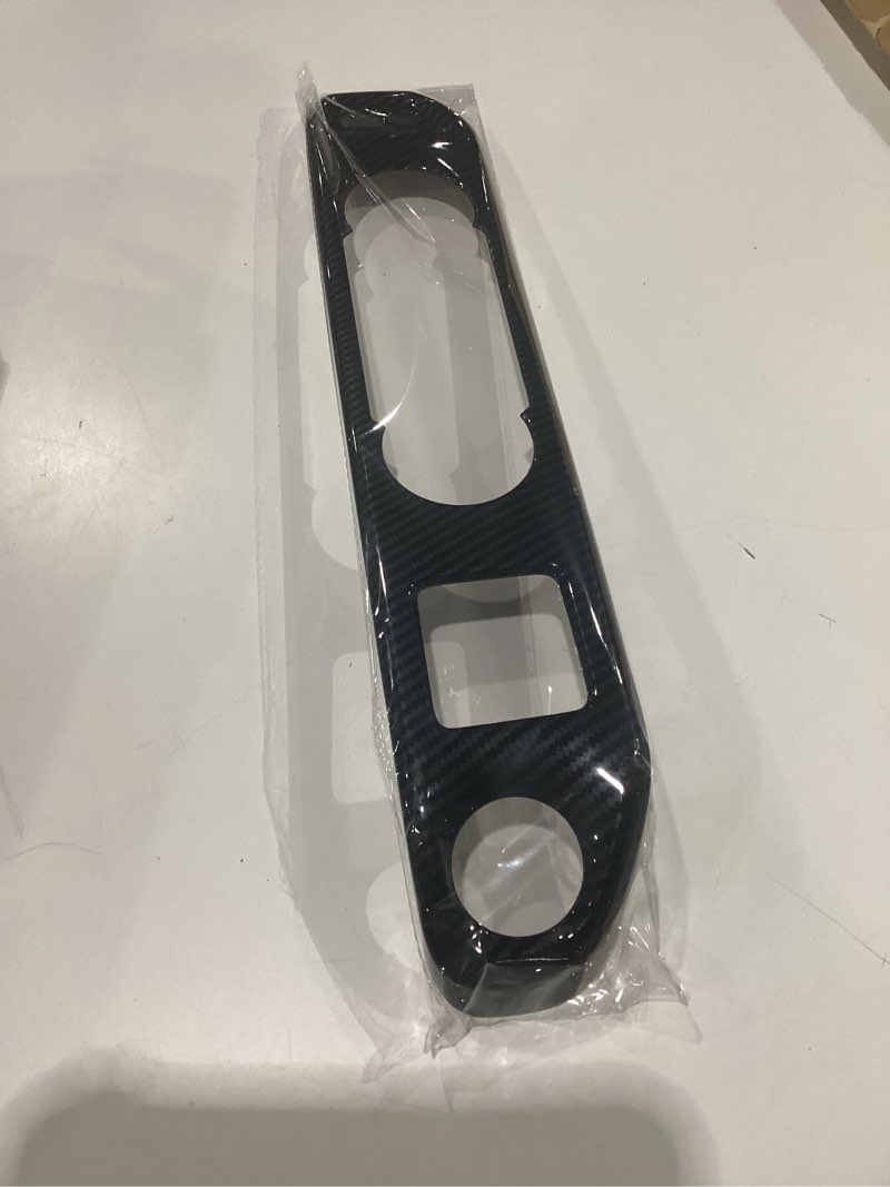 Condition photo showing Good Condition for carbon fiber style interior center control ac switch panel cover trim accessories for 2024-2026 gmc sierra/chevrolet silverado 2500 3500hd