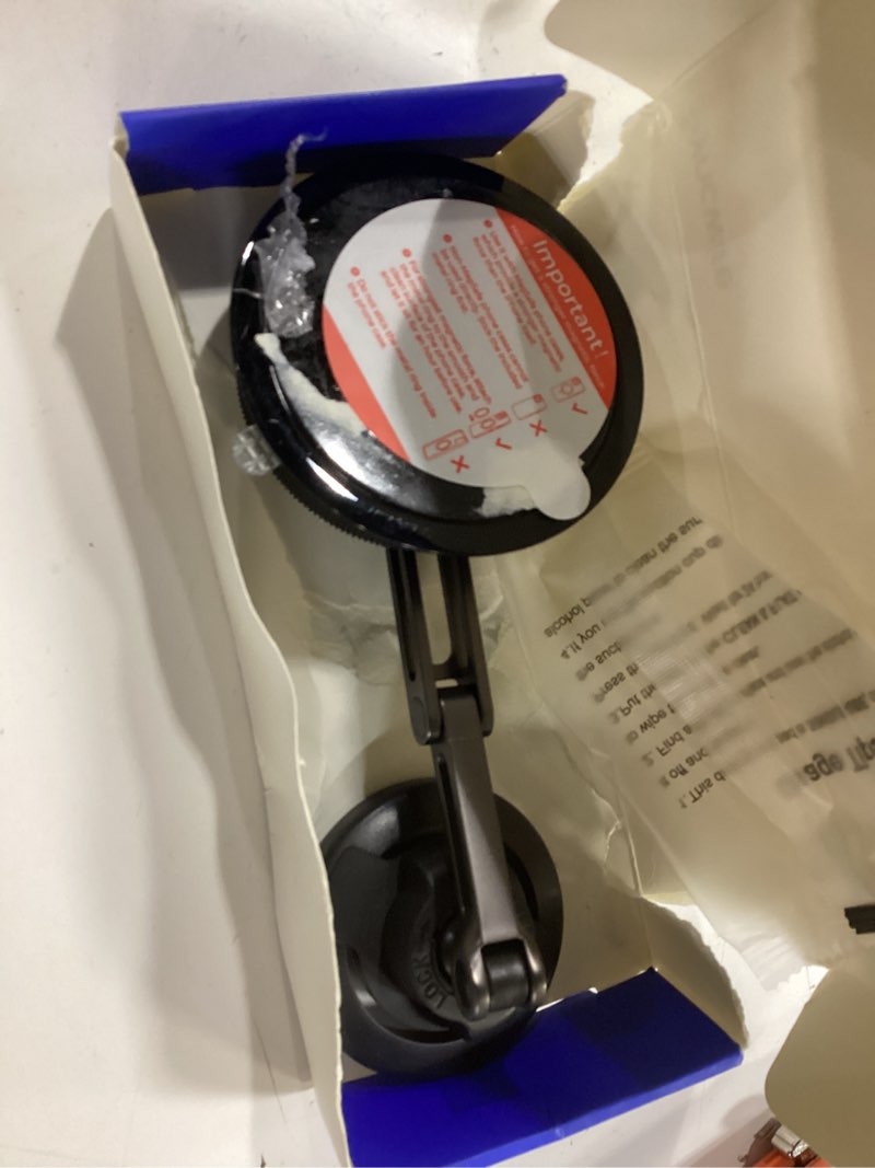 Condition photo showing As Is for SYNCWIRE for MagSafe Car Mount [3-Axis] Nano Adhesive Gel + Strong Suction Cup Magnetic Phone Holder for Dashboard & Windshield, 360° Adjustable for iPhone 17 16 15 14 13 12, Samsung, Matte Black 3-Axis | Black