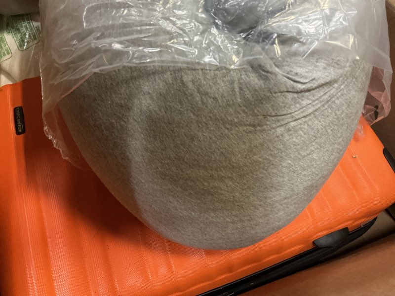 Condition photo showing As Is for momcozy u shaped pregnancy pillows with cotton removable cover, 57 inch full body pillow maternity support, must have for pregnant women, hatha grey