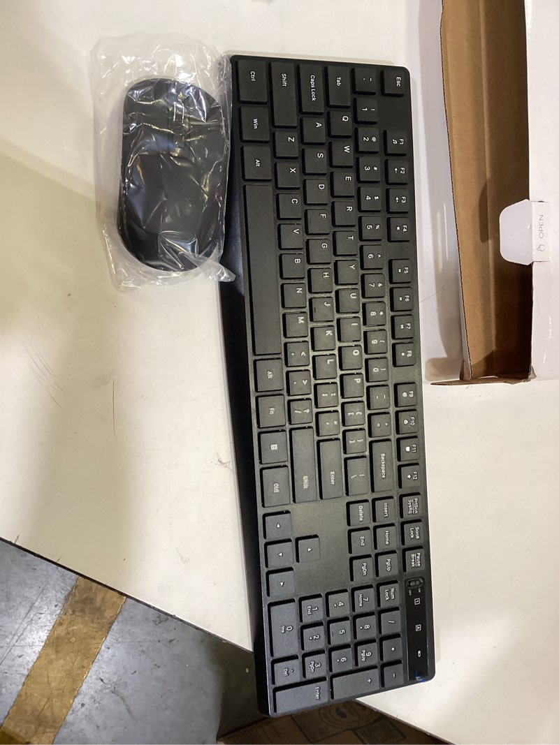 wireless keyboard and mouse combo, lovaky 2.4g full-sized ergonomic keyboard mouse