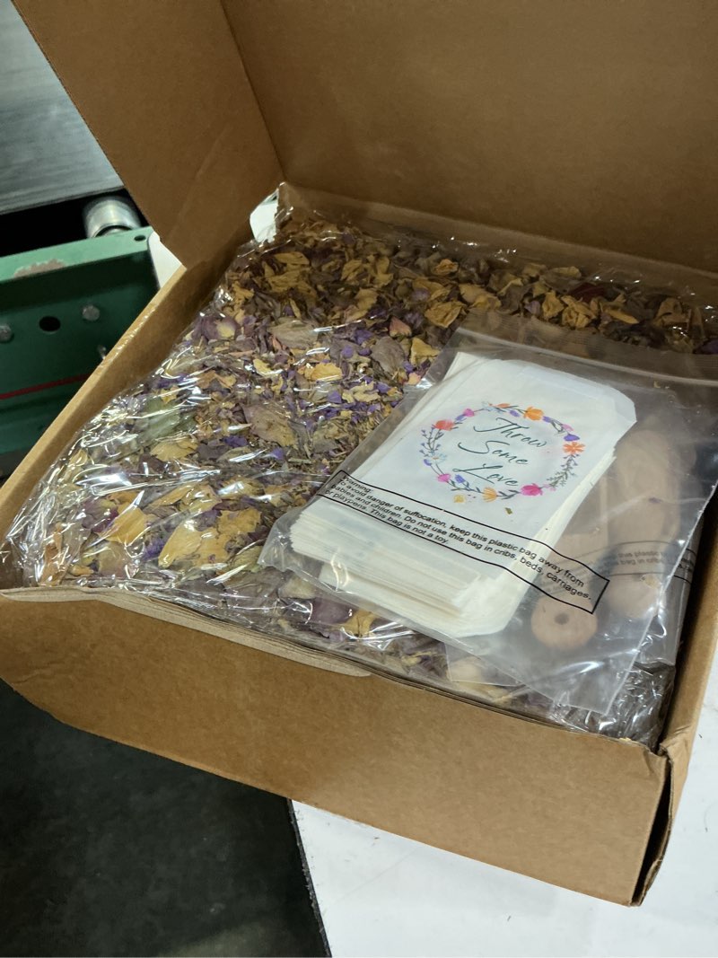 Condition photo showing Good Condition for funoofuno 100 sets wedding confetti bags kit for 90-100 guests includes 360g natural dried flower ro