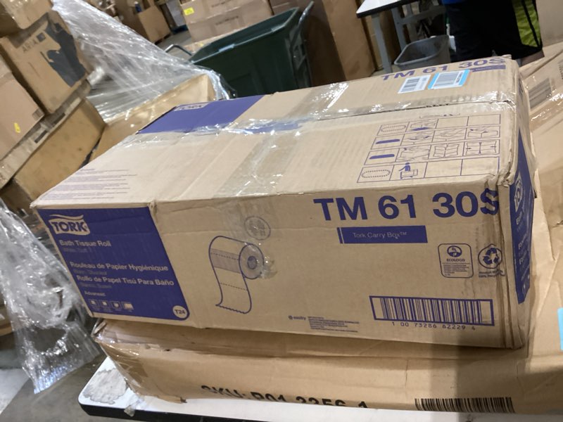 Condition photo showing Good Condition for tork bath tissue roll advanced 2-ply, biodegradable 4x3.75", 500 sheets/roll, 48 rolls/case, tm6130s