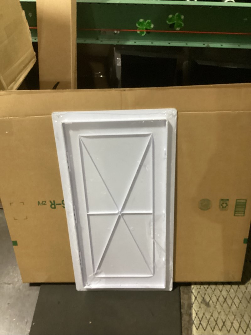 Condition photo showing Good Condition for plumbing access panel for drywall 14 x 29 inch plastic access door removable wall access panel ceiling reinforced hinged durable white