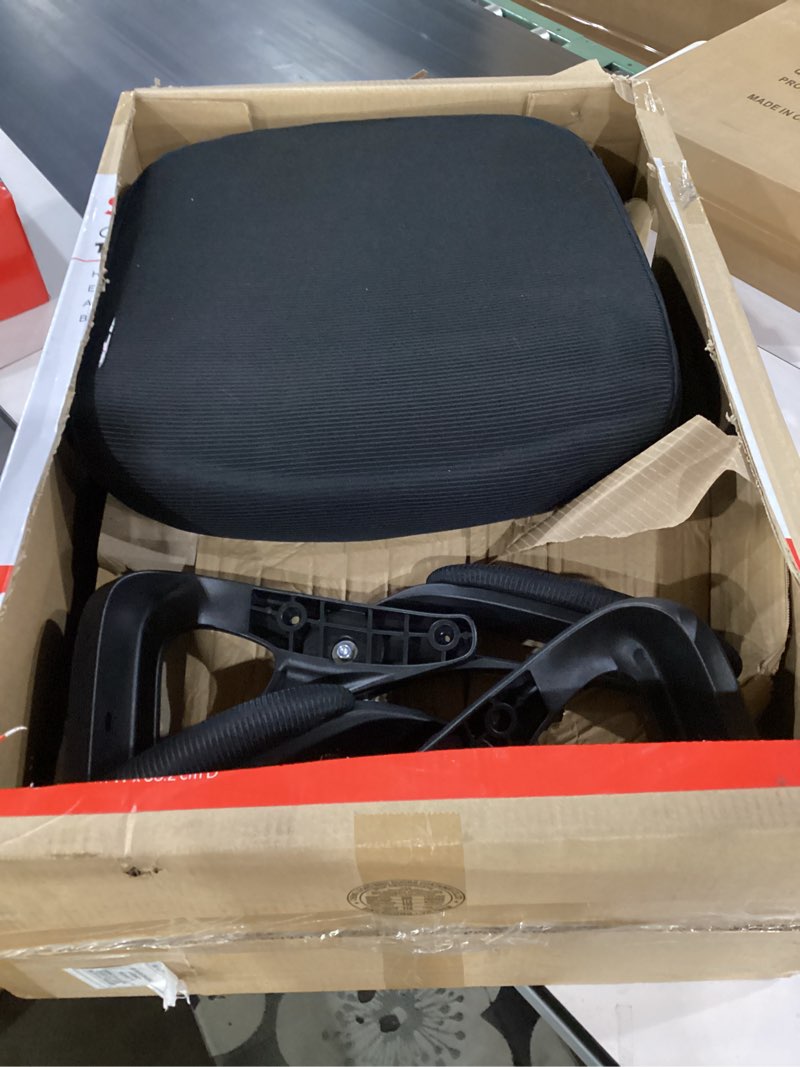 Condition photo showing As Is for incomplete***** ergonomic office chair, desk chair with adjustable lumbar support, breathable mesh comfy computer chairs with flip-up armrests executive task chair for adults home office(black)