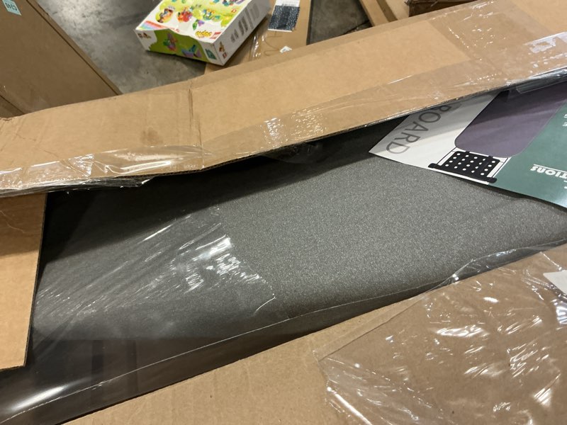 Condition photo showing Good Condition for jakeefud deluxe ironing board with heat resistant cover and thicken felt pad, heavy sturdy legs,full size hanger iron board,foldable (l-grey)