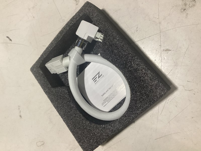 Condition photo showing Good Condition for ezdiy-fab unifas argb 16-pin 12vhpwr gpu extension cable for rtx 40/50 series, 16awg 90° right-angle 12v-2x6 pcie 5.1 psu extension cable, 5v 3-pin rgb sync, unified cable design, reverse type, white reverse white