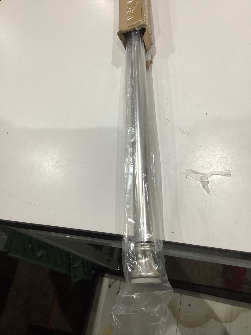 Condition photo showing Good Condition for amazer spring tension shower curtain rod, 54-90 inches rust-resistance tension curtain rod bathroom rod, adjustable shower curtain rod no drill, nickel 54-90 inches nickel