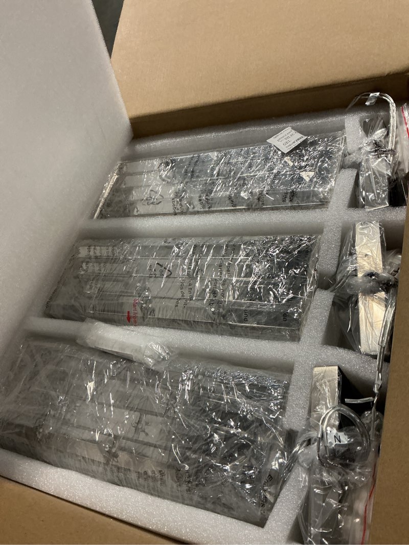 Condition photo showing New/Like New for brushed nickel pendant lighting modern pendant light, mini crystal chandeliers, adjustable pendant light fixture for kitchen island dinning room bedroom (3 pack) nickel 3-pack