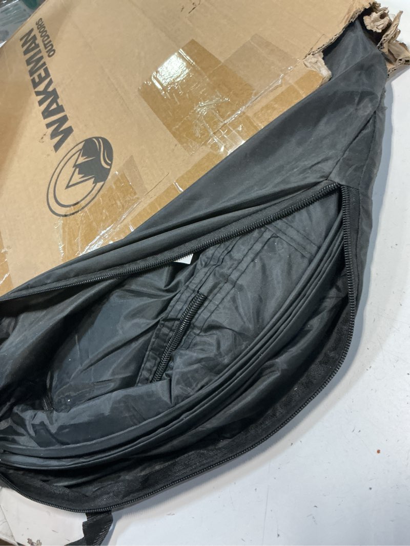Condition photo showing Good Condition for pop up pod - privacy shower tent, dressing room, or portable toilet stall with carry bag for camping, beach, or tailgate by wakeman outdoors black