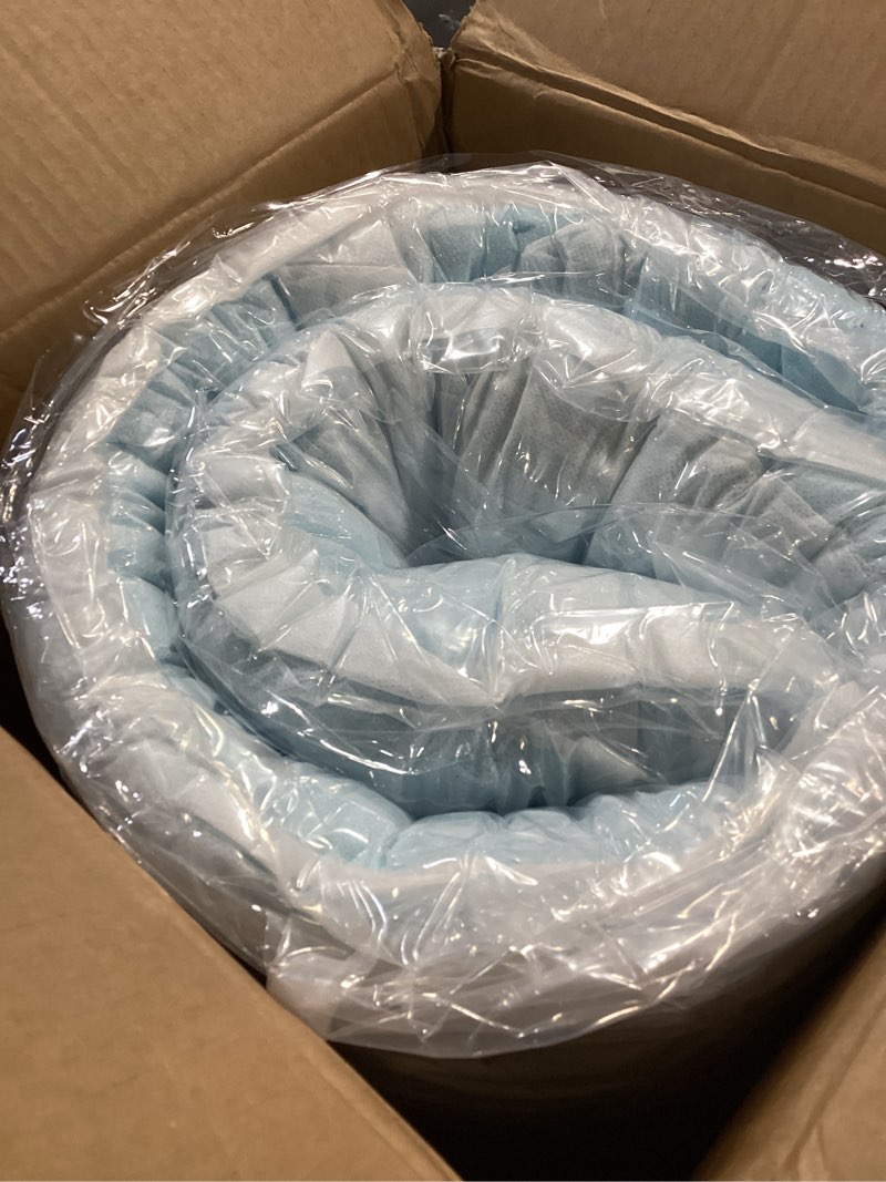 Condition photo showing New/Like New for egohome 3 inch queen memory foam mattress topper, cooling gel infused & pressure relieving pad in a box, dorm room essentials, certipur certified, blue