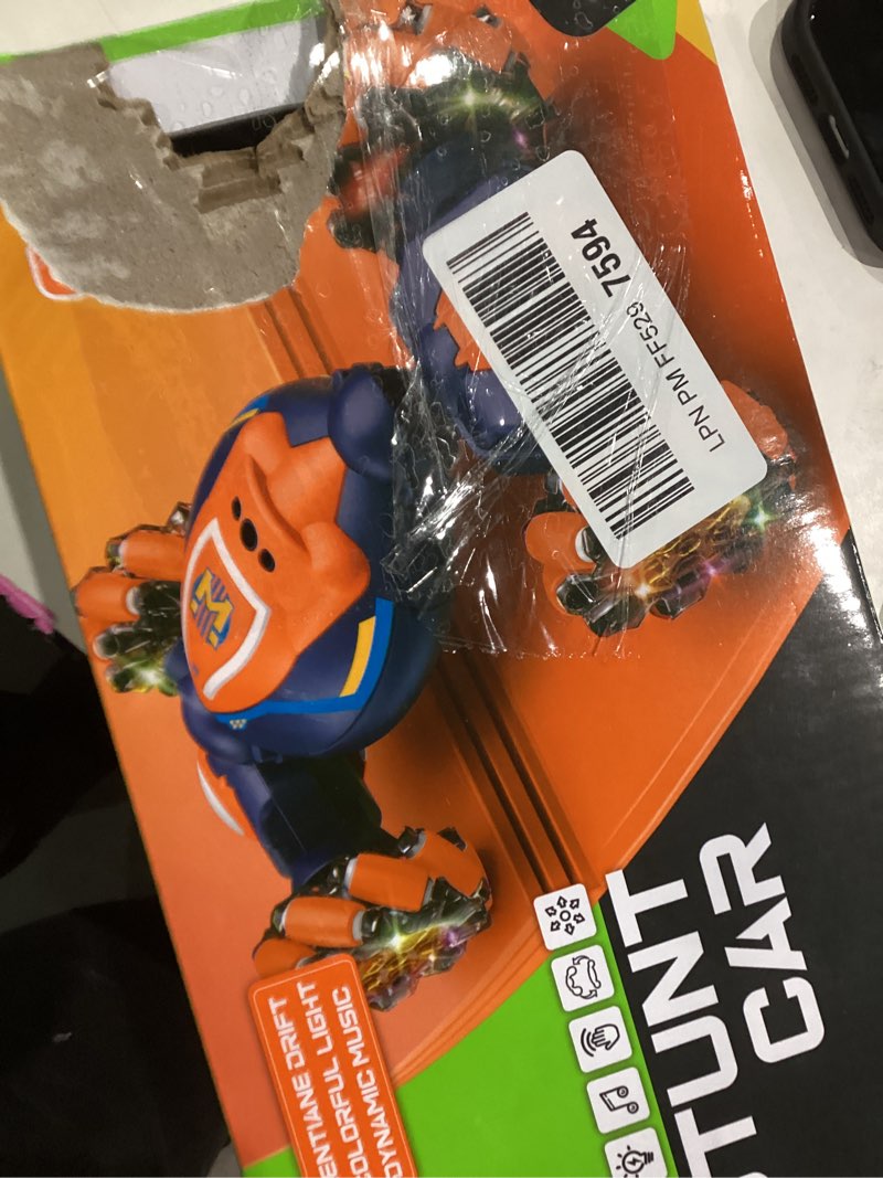Condition photo showing Good Condition for Gesture Sensing RC Stunt Car - Boys Girls Toys Age 6-8-12, 4WD Hand Controlled Remote Control Twist Car with Light & Music,Cool Birthday presents and Ideas Gifts for Kids Age 6 7 8 9 10 11 12 YearsOld Blue Orange