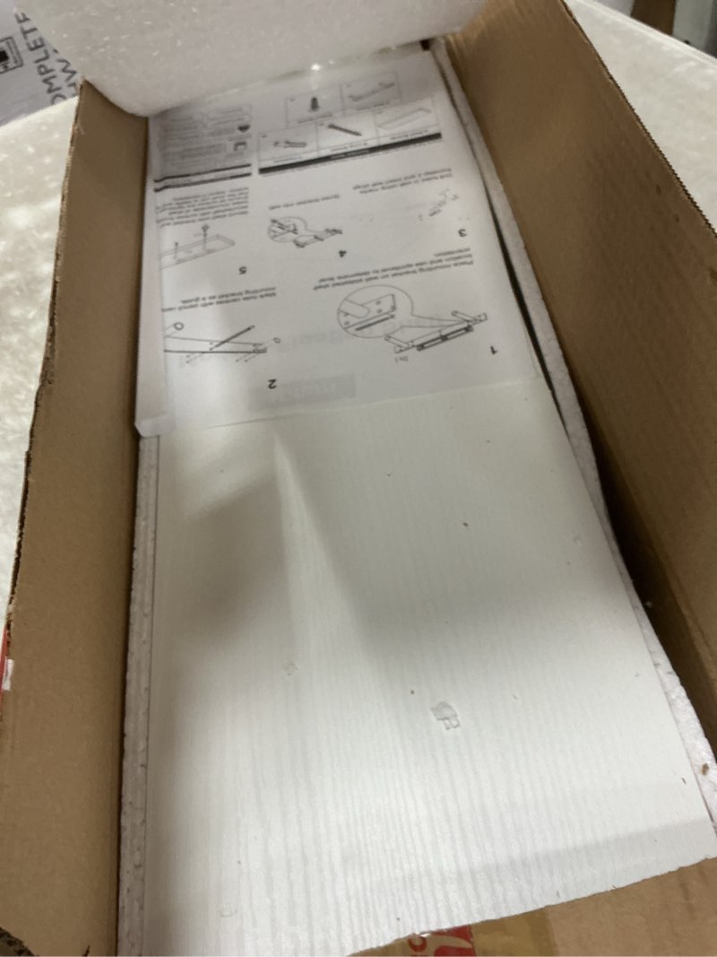Condition photo showing Good Condition for Floating Shelves for Wall White Shelves Bathroom, Bedroom and Living Room, Wall Shelves & Book Shelf for Room, Hanging Shelf, Modern Wooden Mounted Floating Shelf, 12x7x1.5 in, Set of 2 White 12"(set of 2)