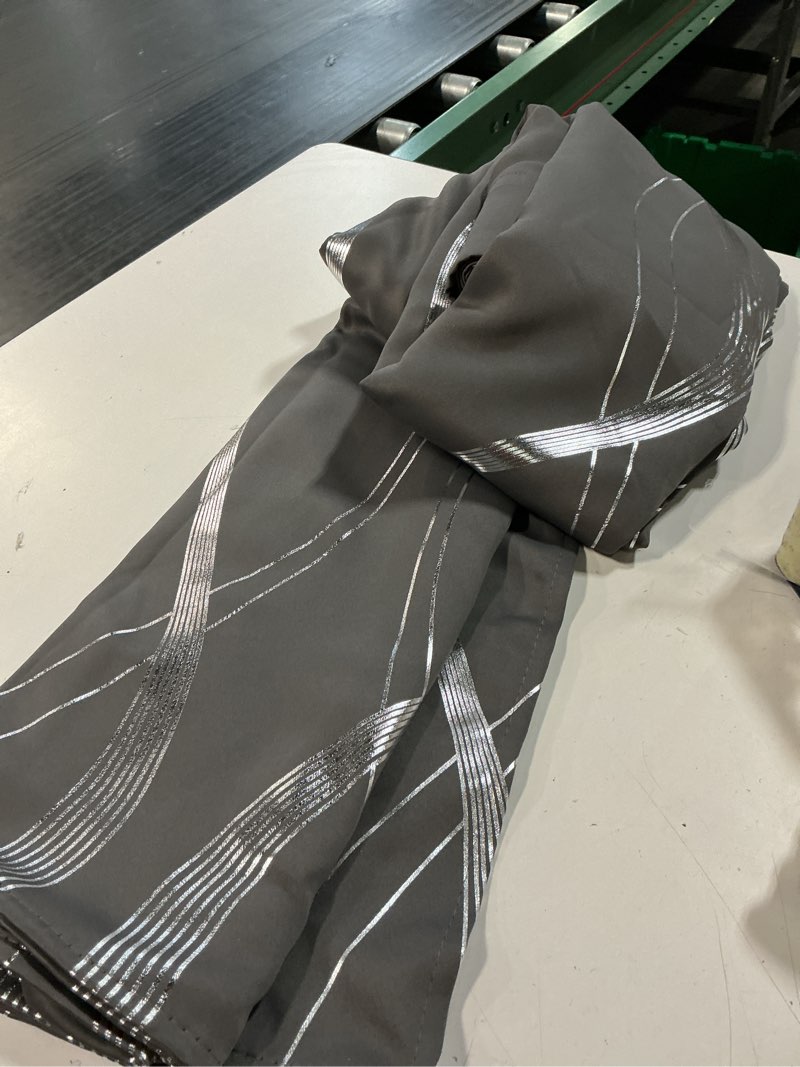 Condition photo showing Good Condition for lansuare elegant shading curtain, 63 inch length 52 inch wide,overlay blackout curtains, suitable for bedroom, living room, window decor