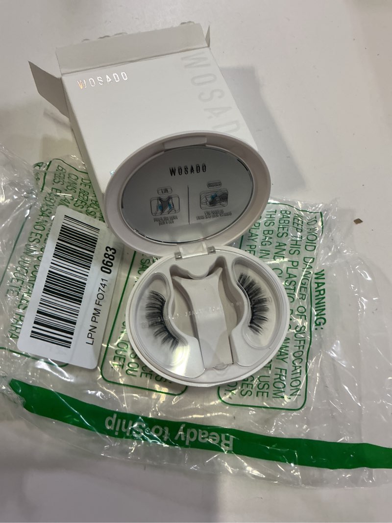 Condition photo showing Good Condition for wosado soft magnetic eyelashes kit with applicator, [tulip] 22mm reusable glue-free wispy magnetic lashes, cruelty-free false lashes, waterproof, lightweight, suit for heavy makeup