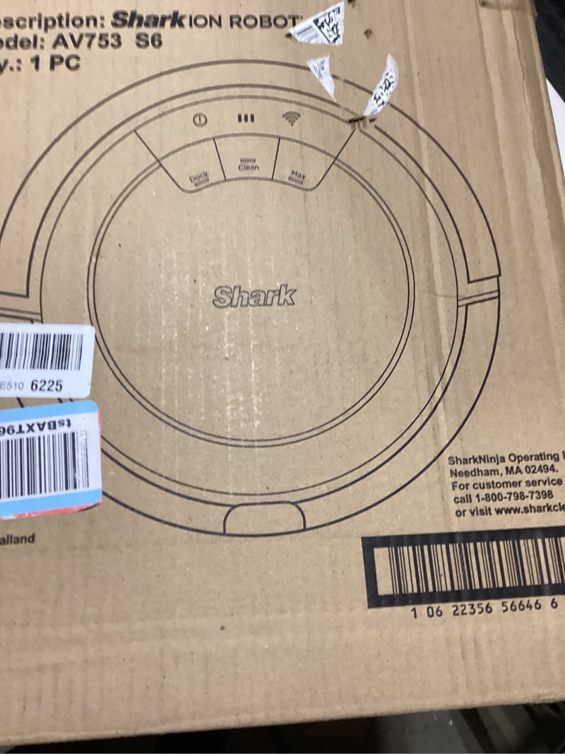 Condition photo showing New/Like New for Shark AV753 ION Robot Vacuum, Tri-Brush System, Wifi Connected, 120 Min Runtime, Works with Alexa, Multi Surface Cleaning, Grey ION Robot (Grey)