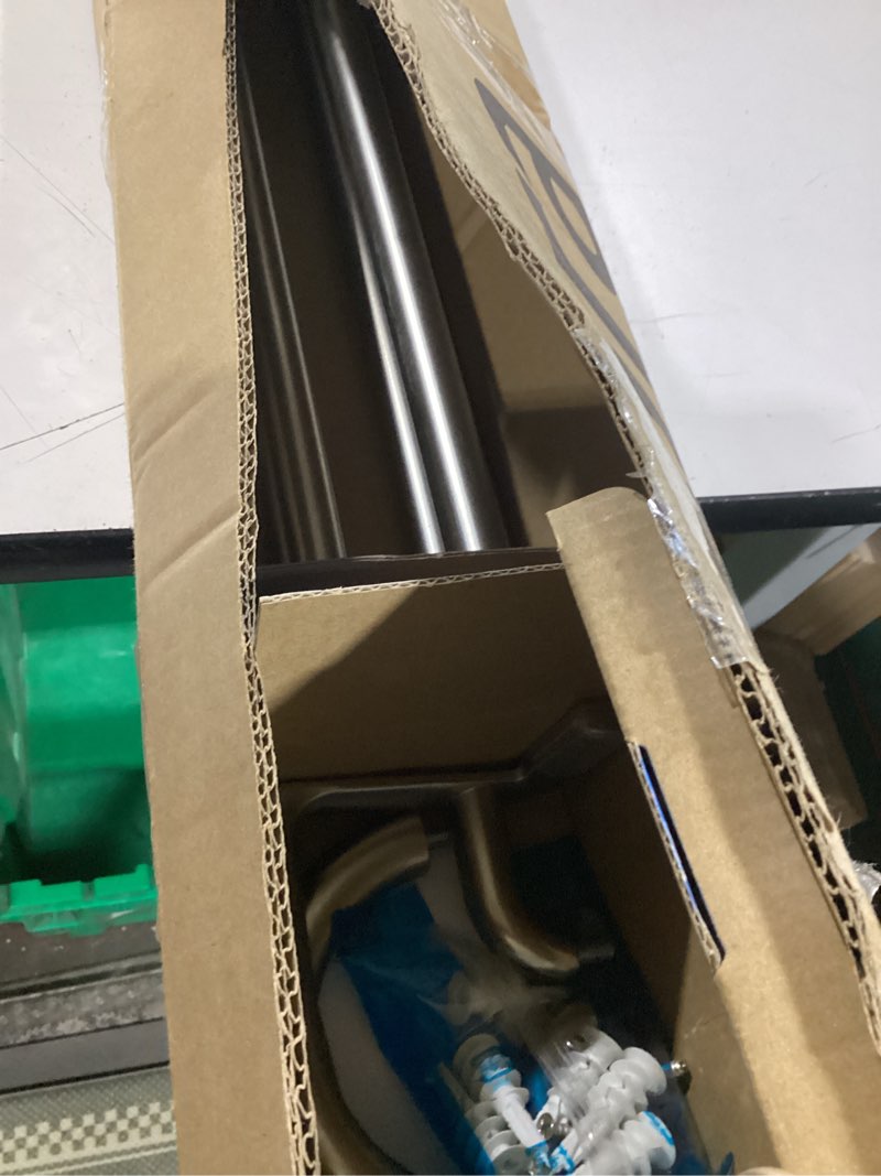Condition photo showing New/Like New for umbra twilight double curtain rod set – wrap around design ideal for blackout or room darkening panels, 66 to 144 inches, nickel nickel 66" to 144"