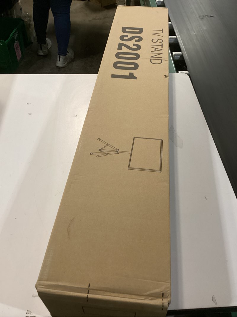Condition photo showing New/Like New for Tripod TV Stand for 23-75 inch Flat Screen/Curved TVs up to 100 lbs, Outdoor TV Stand with ±15° Tilt, Height Adjustable Portable TV Stands with Safety Design, Max VESA 600x400m, Black 23-75 inch TVs