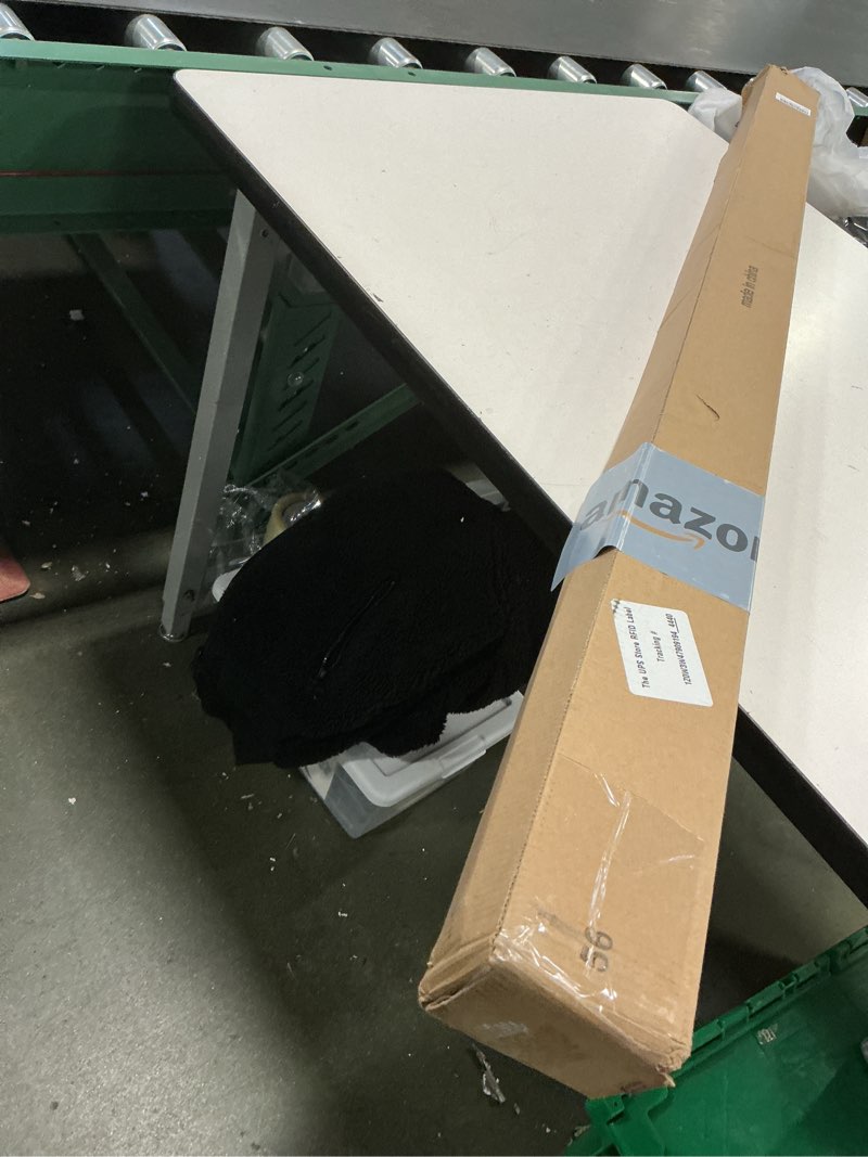 Condition photo showing New/Like New for ChrisDowa Cordless Zebra Blinds for Windows, Dual Layer Free-Stop Light Filtering Window Roller Shades, Pull Down Privacy Zebra Shades for Home, Office, Bedroom, Door (56" W x 72" H, Light Grey) 56"W x 72"H Light Grey