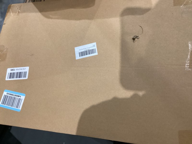 Condition photo showing New/Like New for Framed bathroom canvas wall art with blue flowers embellishing toilet paper; elegant floral bathroom decorative painting for living room and bedroom; gallery style; 16x24 inches; can be hung directly. blue flowers 16x24in