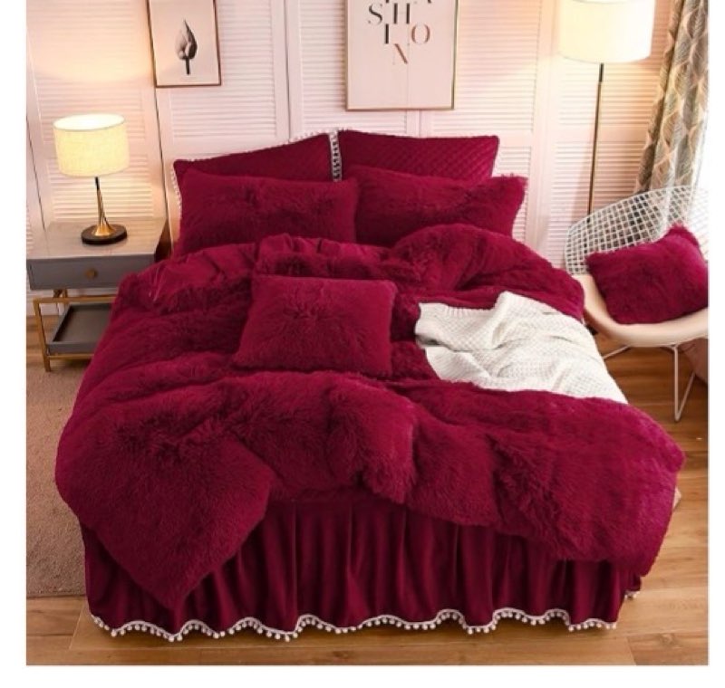 LIFEREVO Luxury Plush Shaggy Duvet Cover Set, Soft Fluffy Furry Duvet Cover Set(1 Fuzzy Faux Fur Com