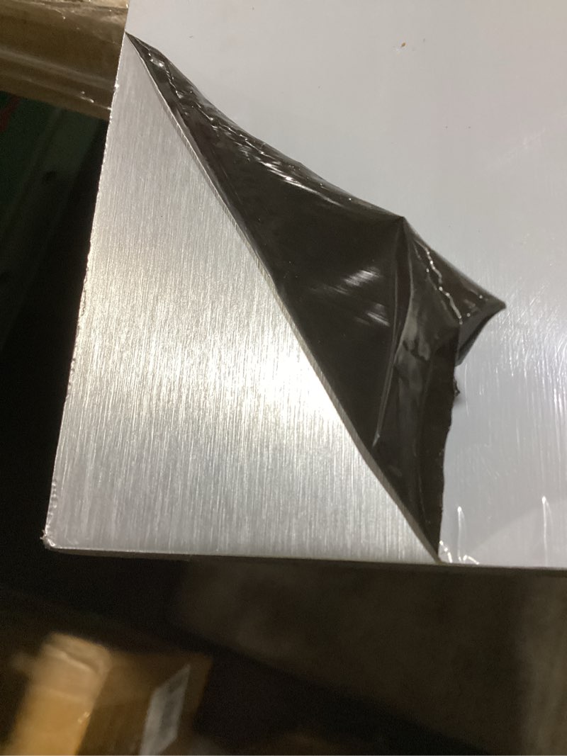Condition photo showing Good Condition for 2 sheet of alluminum coated plexiglass 1/4 inch.  approximately  24x36”