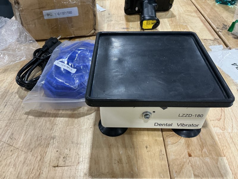 Condition photo showing As Is for 150w lab dental vibrator