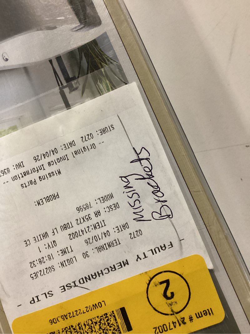 Condition photo showing As Is for allen + roth top down bottom up 29-in x 72-in white light filtering cordless top-down/bottom-up cellular shade