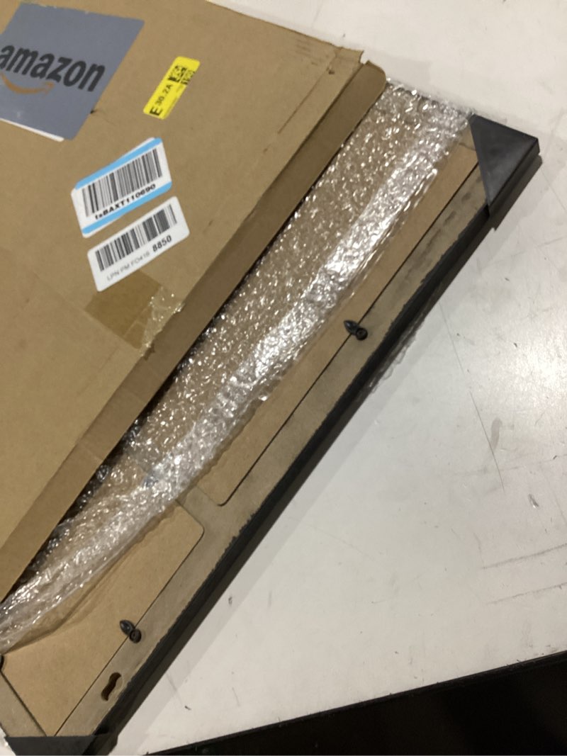 Condition photo showing As Is for Collage Picture Frame 4x6 8x10 and 4x4 Photos -Large Size 9 Openings Black Picture Frame Wall Decor for Wall Mounting Vertically or Horizontally- Home and Family Display 4x6 8x10 and 4x4 Black 8X10