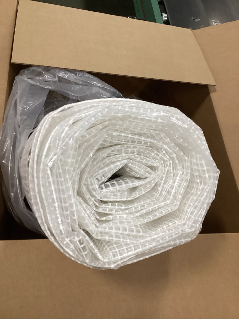 Condition photo showing New/Like New for Watershed Innovations HydraTarp, UV Coated 11 Mil Thick Clear Greenhouse Tarp for Outdoor Camping, RV, Trucks and Trailers, 30 by 40 Feet